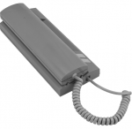 PC512-SZARY Unifon cyfrowy z dwoma przyciskami , sygnalizacja diodą LED, regulacja głośności, wyłaczenie dzwonka